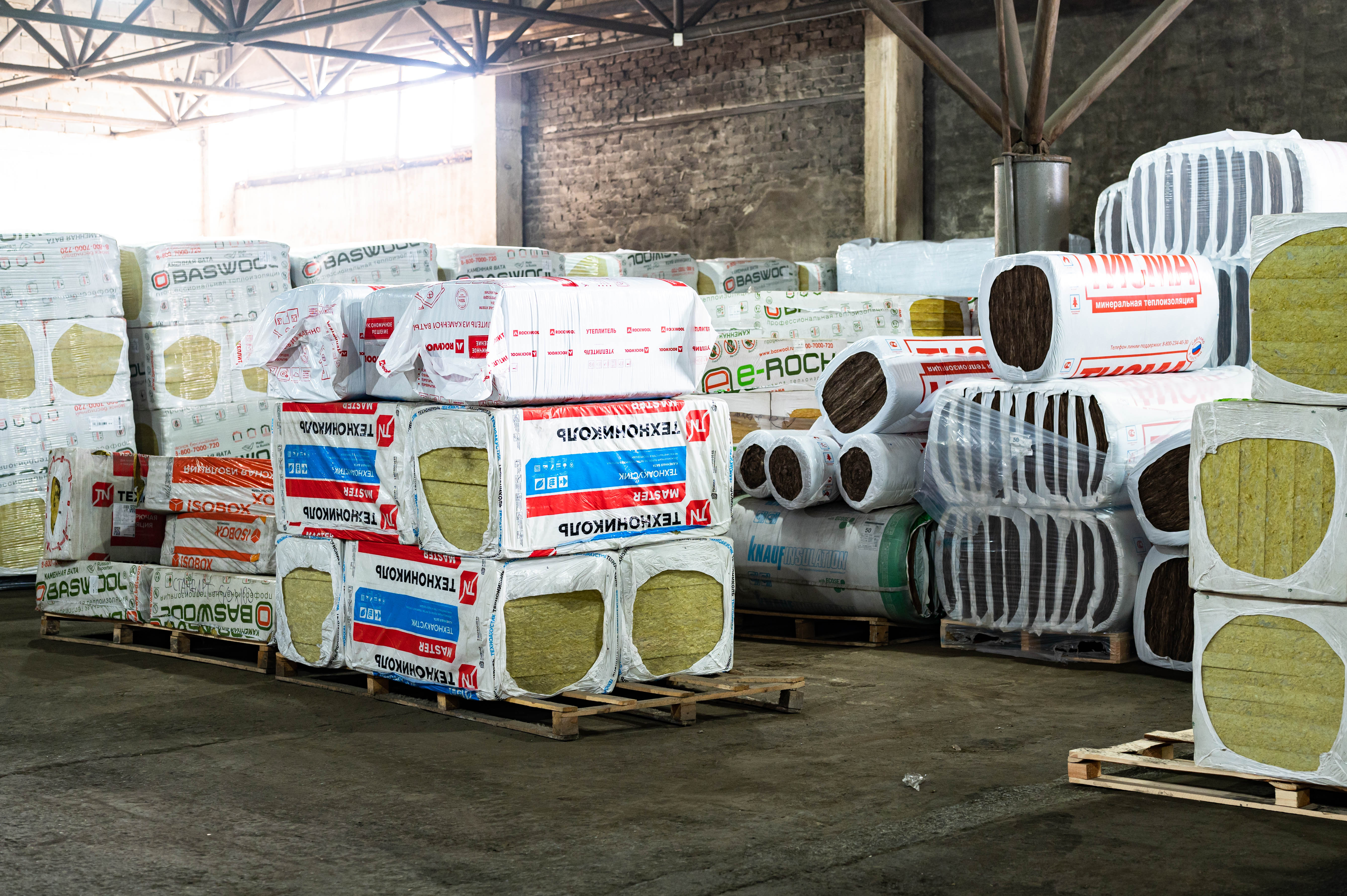 Склад утеплителей в Пушкине